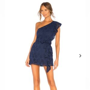 Lovers & Friends Seana Mini Dress: size small & color deep navy